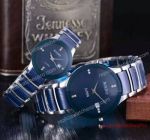 Rado Copy Watches Centrix - Blue Ceramic and Silver